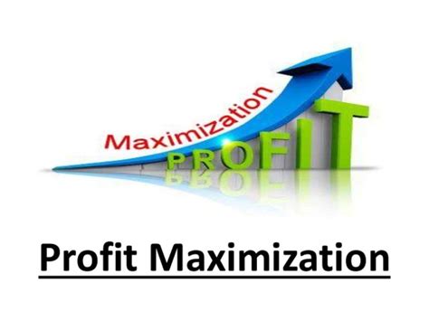 Profit Maximization Strategies for